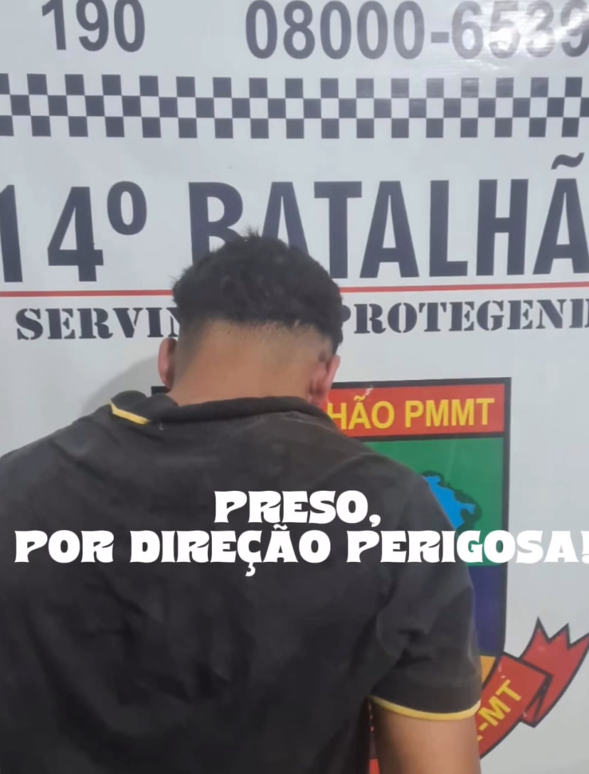Homem é preso após realizar direção perigosa em Primavera do Leste