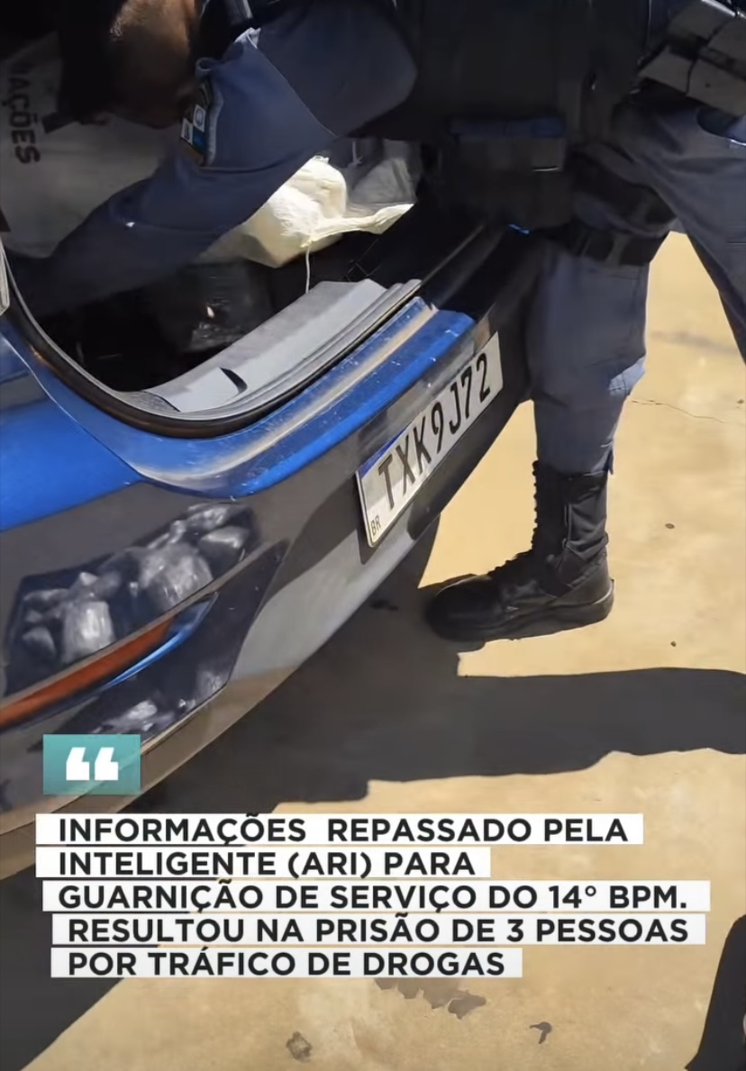 Polícia Militar apreende drogas e prende três pessoas em operação do 14º BPM em Primavera do Leste