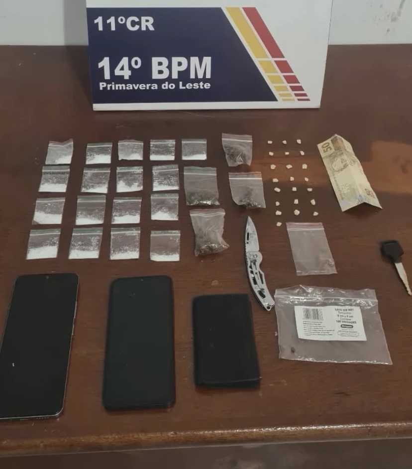 Dois homens são presos acusado por tráfico de drogas em Primavera do Leste